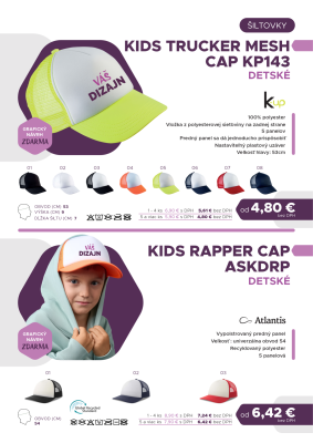 Kids Trucker Mesh Cap, Kids Rapper Cap